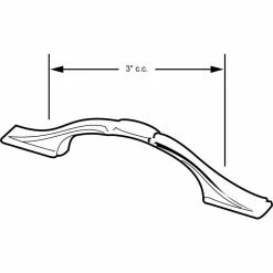 Richelieu Hardware Sutton Collection 3 in. (76 mm) Center-to-Center Brushed Nickel Traditional Drawer Pull -Copper Creek Shop richelieu hardware drawer pulls bp30737195 1f 1000