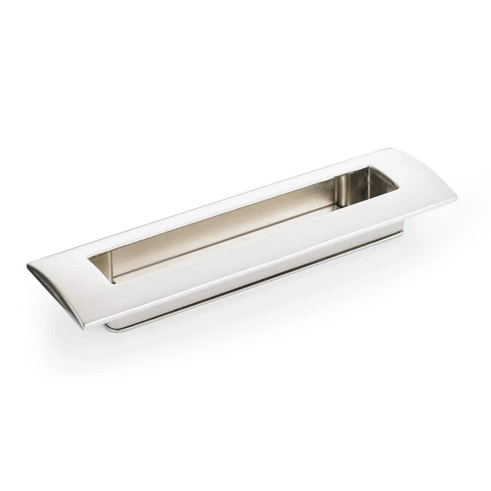 Richelieu Hardware 5-1/16 in. (128 mm) Center-to-Center Brushed Nickel Contemporary Drawer Recessed Pull 7 Richelieu Hardware 5-1/16 in. (128 mm) Center-to-Center Brushed Nickel Contemporary Drawer Recessed Pull - Image 5
