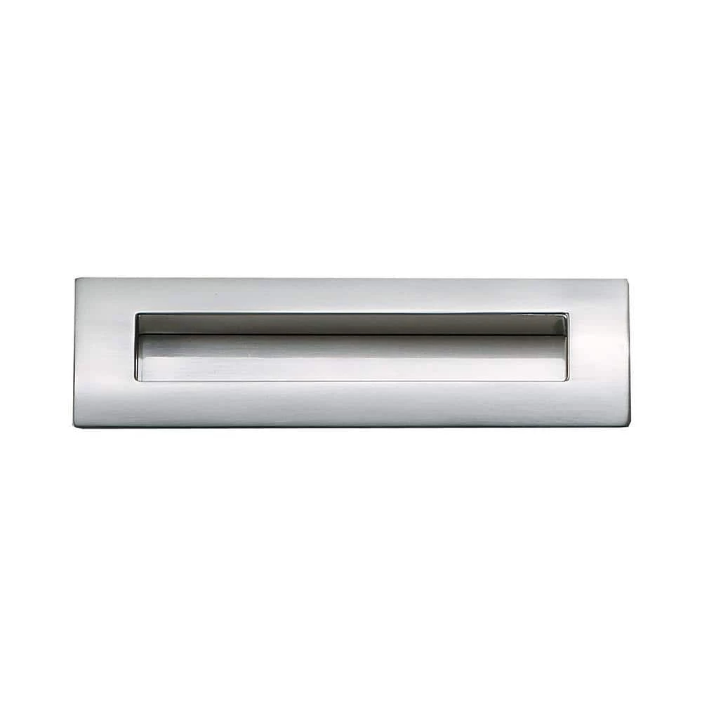 Richelieu Hardware 5-1/16 in. (128 mm) Center-to-Center Brushed Nickel Contemporary Drawer Recessed Pull 3 Richelieu Hardware 5-1/16 in. (128 mm) Center-to-Center Brushed Nickel Contemporary Drawer Recessed Pull