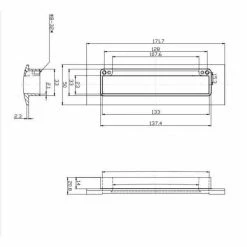 Richelieu Hardware 5-1/16 in. (128 mm) Center-to-Center Brushed Nickel Contemporary Drawer Recessed Pull 14 Richelieu Hardware 5-1/16 in. (128 mm) Center-to-Center Brushed Nickel Contemporary Drawer Recessed Pull -Copper Creek Shop richelieu hardware drawer pulls bp310075172195 fa 1000