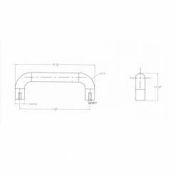 Richelieu Hardware Villeray Collection 3 in. (76 mm) Center-to-Center White Functional Drawer Pull -Copper Creek Shop richelieu hardware drawer pulls bp313330 4f 1000