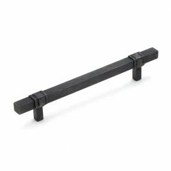 Richelieu Hardware Castelo Collection 6-5/16 in. (160 mm) Center-to-Center Matte Black Iron Contemporary Drawer Pull
