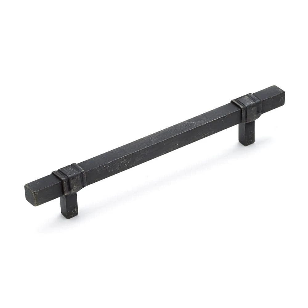 Richelieu Hardware Castelo Collection 6-5/16 in. (160 mm) Center-to-Center Matte Black Iron Contemporary Drawer Pull 3 Richelieu Hardware Castelo Collection 6-5/16 in. (160 mm) Center-to-Center Matte Black Iron Contemporary Drawer Pull