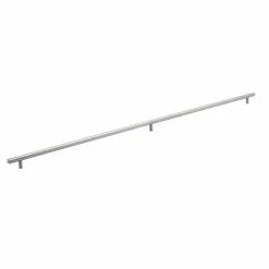 Richelieu Hardware Tivoli Collection 40-1/8 in. (1010 mm) Center-to-Center Brushed Stainless Steel Contemporary Drawer Pull