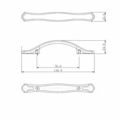 Richelieu Hardware Marseille Collection 3 in. (76 mm) Center-to-Center Brushed Antique English Traditional Drawer Pull -Copper Creek Shop richelieu hardware drawer pulls bp36716bae 4f 1000