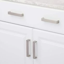 Richelieu Hardware Fort Greene Collection 5-1/16 in. (128 mm) Center-to-Center Brushed Nickel Contemporary Drawer Pull 17 Richelieu Hardware Fort Greene Collection 5-1/16 in. (128 mm) Center-to-Center Brushed Nickel Contemporary Drawer Pull -Copper Creek Shop richelieu hardware drawer pulls bp458128195 31 1000