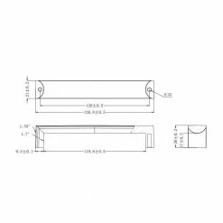 Richelieu Hardware Fort Greene Collection 5-1/16 in. (128 mm) Center-to-Center Brushed Nickel Contemporary Drawer Pull 15 Richelieu Hardware Fort Greene Collection 5-1/16 in. (128 mm) Center-to-Center Brushed Nickel Contemporary Drawer Pull -Copper Creek Shop richelieu hardware drawer pulls bp458128195 4f 1000