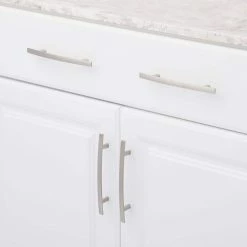 Richelieu Hardware Lytton Collection 5-1/16 in. (128 mm) Center-to-Center Brushed Nickel Contemporary Drawer Pull -Copper Creek Shop richelieu hardware drawer pulls bp6501195 31 1000