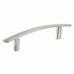 Richelieu Hardware Lytton Collection 5-1/16 in. (128 mm) Center-to-Center Brushed Nickel Contemporary Drawer Pull