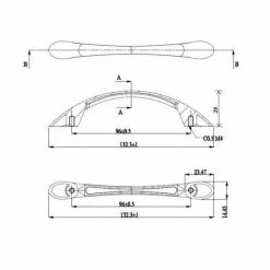 Richelieu Hardware Charleston Collection 3-3/4 in. (96 mm) Center-to-Center Polished Copper Contemporary Drawer Pull 11 Richelieu Hardware Charleston Collection 3-3/4 in. (96 mm) Center-to-Center Polished Copper Contemporary Drawer Pull -Copper Creek Shop richelieu hardware drawer pulls bp65017191 44 1000