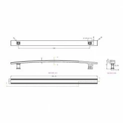 Richelieu Hardware Marsala Collection 12-5/8 in. (320 mm) Center-to-Center Champagne Bronze Transitional Drawer Pull 18 Richelieu Hardware Marsala Collection 12-5/8 in. (320 mm) Center-to-Center Champagne Bronze Transitional Drawer Pull -Copper Creek Shop richelieu hardware drawer pulls bp7070320chbrz fa 1000