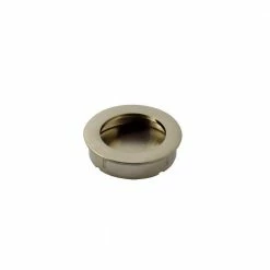 Richelieu Hardware 2-3/8 in. (60 mm) Diameter Brushed Nickel Contemporary Drawer Recessed Pull