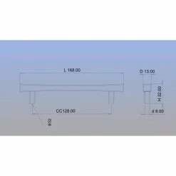 Richelieu Hardware Westmount Collection 5-1/16 in. (128 mm) Center-to-Center Matte Black Transitional Drawer Pull -Copper Creek Shop richelieu hardware drawer pulls bp7227128900 4f 1000