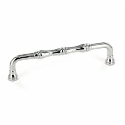 Richelieu Hardware Boucherville Collection 5-1/16 in. (128 mm) Center-to-Center Polished Nickel Traditional Drawer Pull