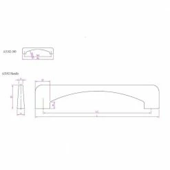 Richelieu Hardware Cosenza Collection 6-5/16 in. (160 mm) Center-to-Center Blue Contemporary Drawer Pull -Copper Creek Shop richelieu hardware drawer pulls bp777816070 fa 1000