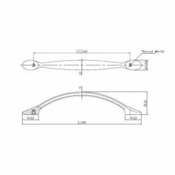 Richelieu Hardware 5-1/16 in. (128 mm) Center-to-Center Brushed Nickel Traditional Drawer Pull -Copper Creek Shop richelieu hardware drawer pulls bp7815195 44 1000