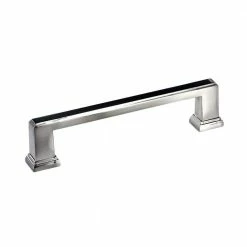 Richelieu Hardware Mirabel Collection 5-1/16 in. (128 mm) Center-to-Center Brushed Nickel Transitional Drawer Pull