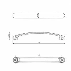 Richelieu Hardware Monterey Collection 6-5/16 in. (160 mm) Center-to-Center Matte Black Contemporary Drawer Pull -Copper Creek Shop richelieu hardware drawer pulls bp80710160900 44 1000