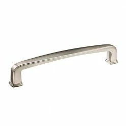 Richelieu Hardware Charlemagne Collection 5-1/16 in. (128 mm) Center-to-Center Brushed Nickel Transitional Drawer Pull