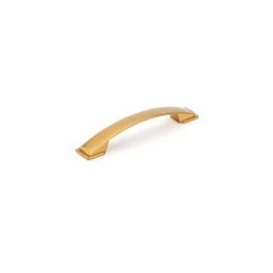 Richelieu Hardware 5-1/16 in. (128 mm) Center to Center Aurum Brushed Gold Contemporary Drawer Pull