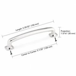 Richelieu Hardware Terrebonne Collection 5-1/16 in. (128 mm) Center-to-Center Polished Nickel Transitional Drawer Pull 9 Richelieu Hardware Terrebonne Collection 5-1/16 in. (128 mm) Center-to-Center Polished Nickel Transitional Drawer Pull -Copper Creek Shop richelieu hardware drawer pulls bp863128180 4f 1000