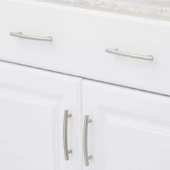 Richelieu Hardware Nîmes Collection 3-3/4 in. (96 mm) Center-to-Center Brushed Nickel Traditional Drawer Pull -Copper Creek Shop richelieu hardware drawer pulls bp867195 31 1000