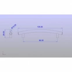 Richelieu Hardware Nîmes Collection 3-3/4 in. (96 mm) Center-to-Center Brushed Nickel Traditional Drawer Pull -Copper Creek Shop richelieu hardware drawer pulls bp867195 4f 1000