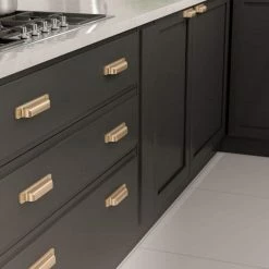 Richelieu Hardware Torino Collection 5-1/16 in. (128 mm) Center-to-Center Champagne Bronze Transitional Drawer Pull -Copper Creek Shop richelieu hardware drawer pulls bp8716128chbrz 31 1000