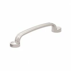 Richelieu Hardware Arezzo Collection 5-1/16 in. (128 mm) Center-to-Center Brushed Nickel Traditional Drawer Pull