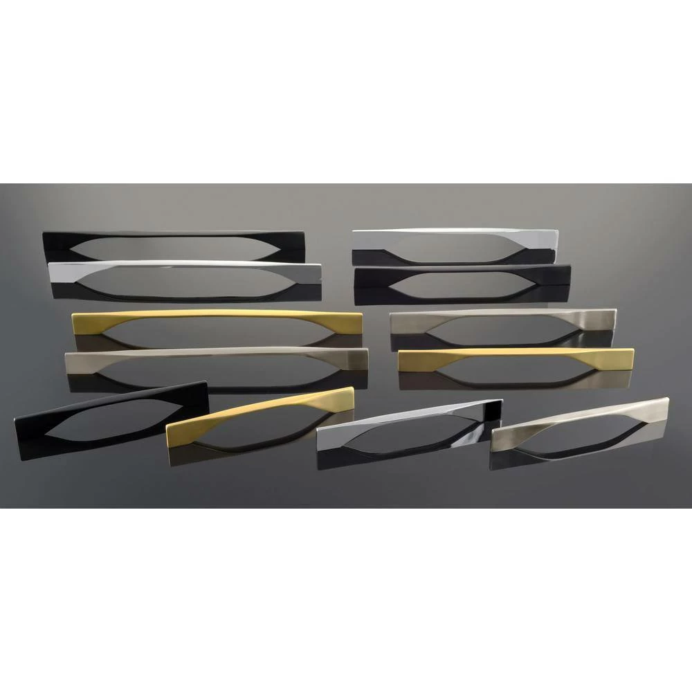 Richelieu Hardware Creston Collection 8-13/16 in. to 10-1/8 in. (224 mm to 256 mm) Center-to-Center Matte Black Contemporary Drawer Pull 6 Richelieu Hardware Creston Collection 8-13/16 in. to 10-1/8 in. (224 mm to 256 mm) Center-to-Center Matte Black Contemporary Drawer Pull - Image 4