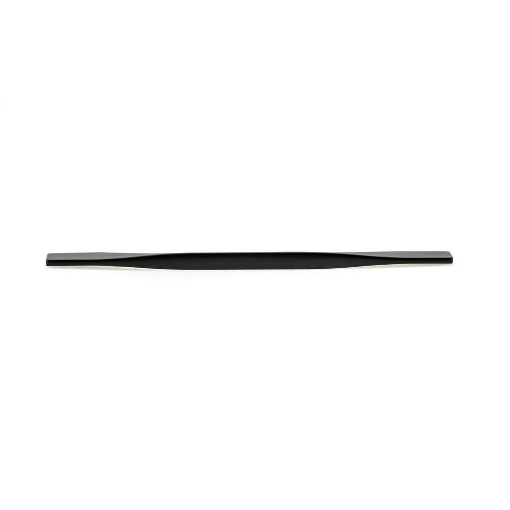 Richelieu Hardware Creston Collection 8-13/16 in. to 10-1/8 in. (224 mm to 256 mm) Center-to-Center Matte Black Contemporary Drawer Pull 4 Richelieu Hardware Creston Collection 8-13/16 in. to 10-1/8 in. (224 mm to 256 mm) Center-to-Center Matte Black Contemporary Drawer Pull - Image 2