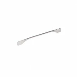 Richelieu Hardware Creston Collection 11-3/8 in. to 12-5/8 in. (288 mm to 320 mm) Center-to-Center Brushed Nickel Contemporary Drawer Pull