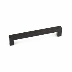 Richelieu Hardware Sheffield Collection 7-9/16 in. (192 mm) Center-to-Center Matte Black Traditional Drawer Pull