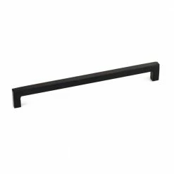Richelieu Hardware Sheffield Collection 12-5/8 in. (320 mm) Center-to-Center Matte Black Traditional Drawer Pull