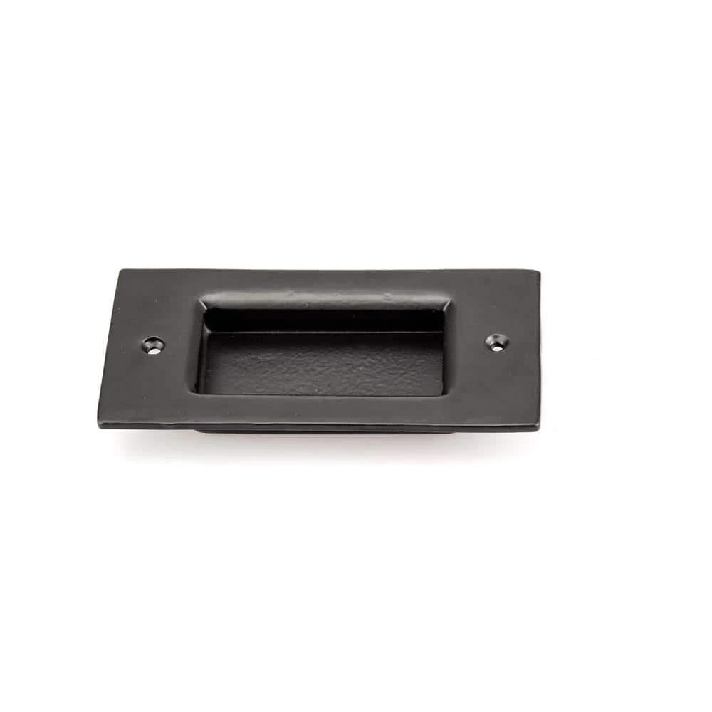 Richelieu Hardware 4-1/16 in. (104 mm) Center-to-Center Matte Black Traditional Drawer Recessed Pull 4 Richelieu Hardware 4-1/16 in. (104 mm) Center-to-Center Matte Black Traditional Drawer Recessed Pull - Image 2