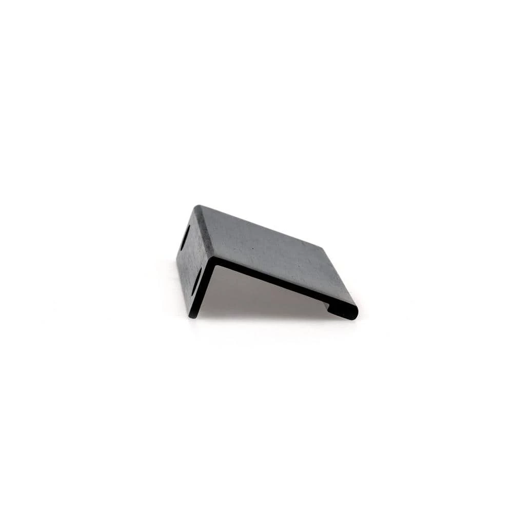 Richelieu Hardware Lincoln Collection 3-1/8 in. (80 mm) Center-to-Center Brushed Black Contemporary Drawer Edge Pull 4 Richelieu Hardware Lincoln Collection 3-1/8 in. (80 mm) Center-to-Center Brushed Black Contemporary Drawer Edge Pull - Image 2