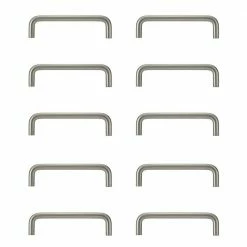 Richelieu Hardware Castleton Collection 4 in. (102 mm) Center-to-Center Brushed Nickel Contemporary Drawer Pull (10-Pack)