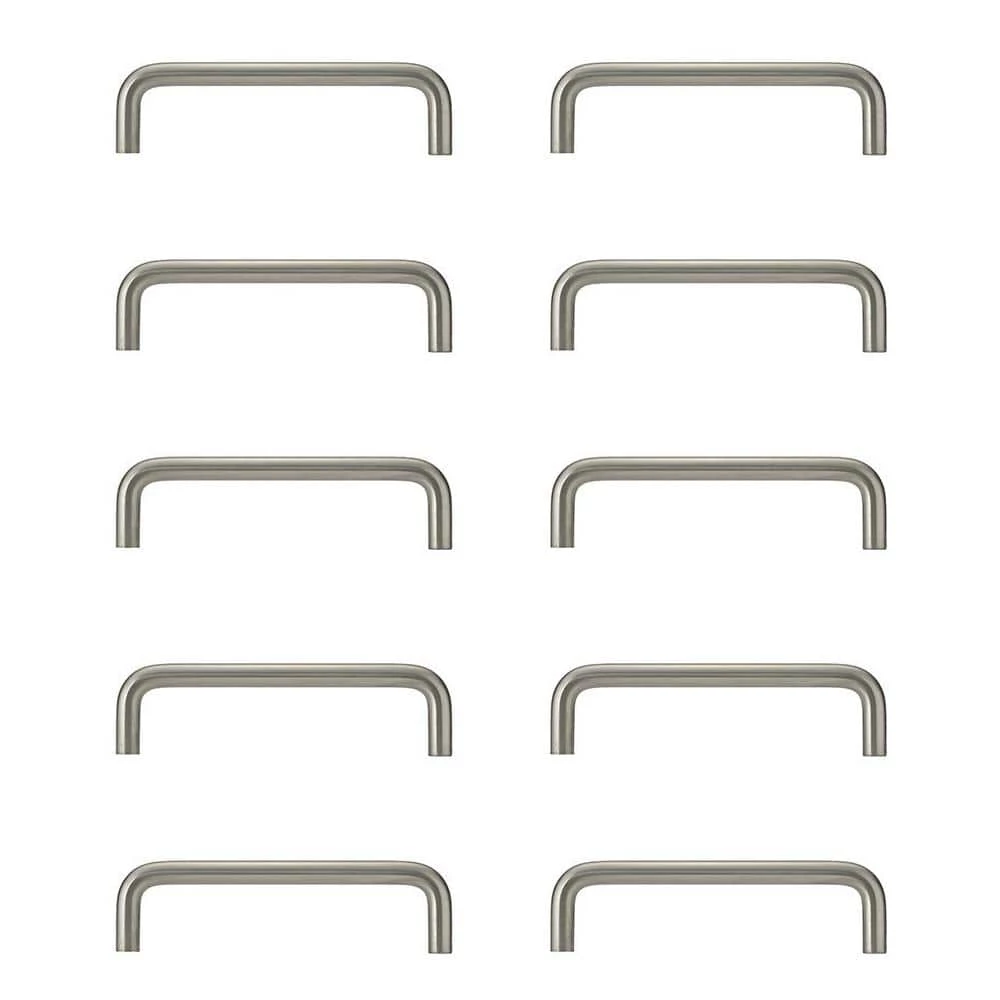 Richelieu Hardware Castleton Collection 4 in. (102 mm) Center-to-Center Brushed Nickel Contemporary Drawer Pull (10-Pack) 3 Richelieu Hardware Castleton Collection 4 in. (102 mm) Center-to-Center Brushed Nickel Contemporary Drawer Pull (10-Pack)