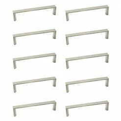 Richelieu Hardware Mégantic Collection 5-1/16 in. (128 mm) Center-to-Center Brushed Nickel Contemporary Drawer Pull (10-Pack)