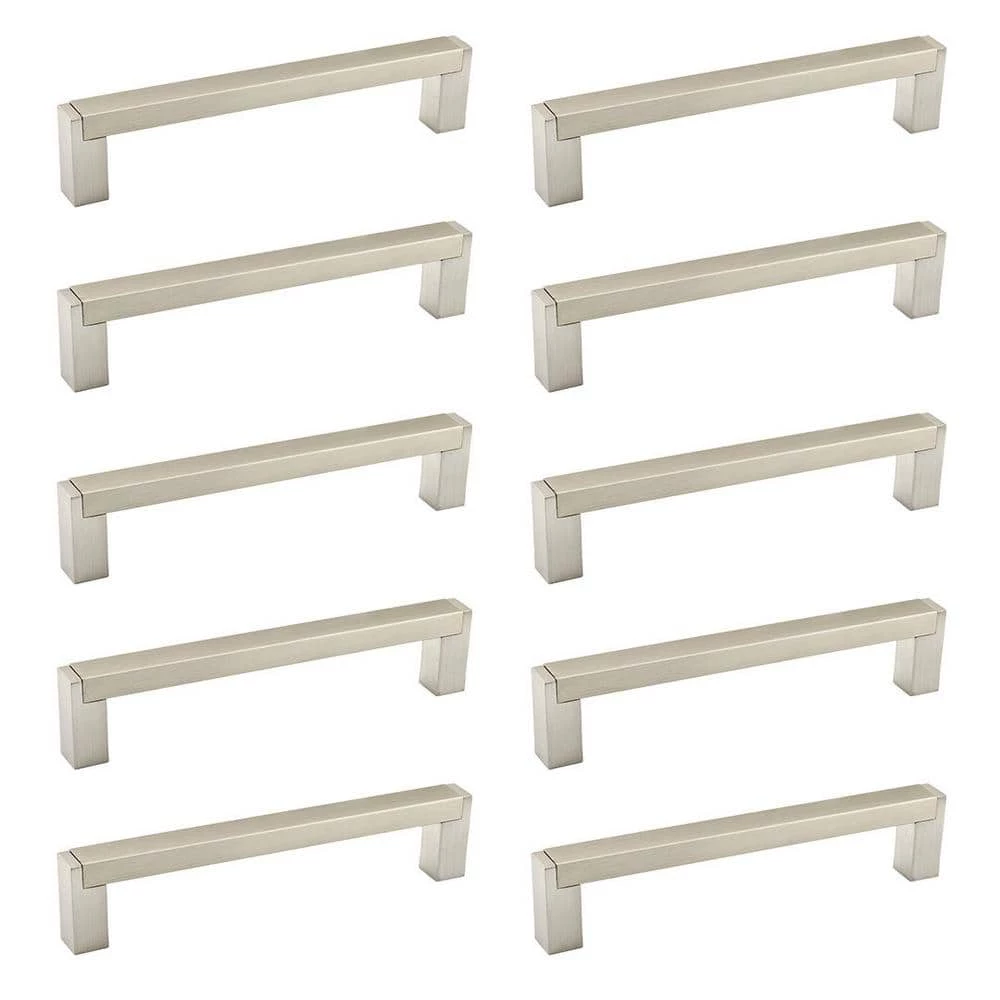 Richelieu Hardware Laconia Collection 5-1/16 in. (128 mm) Center-to-Center Brushed Nickel Contemporary Drawer Pull (10-Pack) 3 Richelieu Hardware Laconia Collection 5-1/16 in. (128 mm) Center-to-Center Brushed Nickel Contemporary Drawer Pull (10-Pack)
