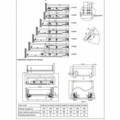 Richelieu Hardware 19-11/16 in. (500 mm) Full Extension Concealed Undermount Soft-Close Drawer Slide, 1-Pair (2-Pieces) 7 Richelieu Hardware 19-11/16 in. (500 mm) Full Extension Concealed Undermount Soft-Close Drawer Slide, 1-Pair (2-Pieces) -Copper Creek Shop richelieu hardware drawer slides t818500 4f 1000