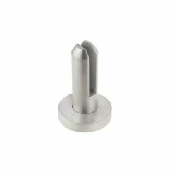 Richelieu Hardware 1/2 in. (12 mm) Glass 316 Grade Stainless Steel Rounded Pool Gate Bracket without Drilling