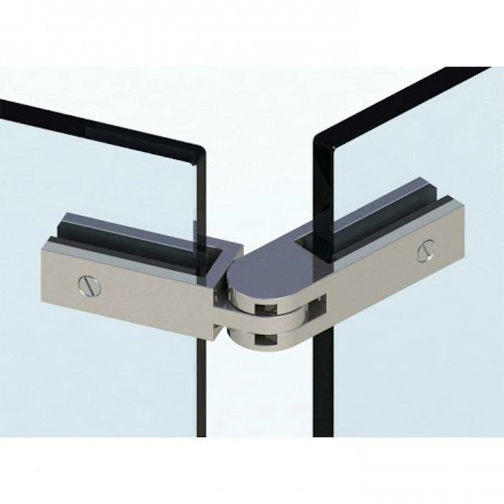 Richelieu Hardware Adjustable Stainless Steel Glass Panel Connector with Square Ends for Pool Gate 5 Richelieu Hardware Adjustable Stainless Steel Glass Panel Connector with Square Ends for Pool Gate - Image 3