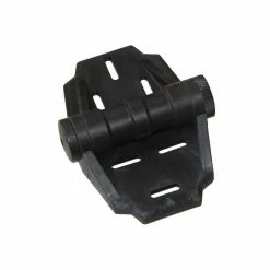 Richelieu Hardware 3-3/8 in. 14 mm x 6-3/4 in. 17 mm Black Polymer Heavy-Duty Gate Hinge (2-Pack)