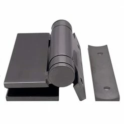 Richelieu Hardware 4-1/2 in. Stainless Steel Adjustable Spring-Loaded Pool Gate Hinge for Right-Hand Wall-to-Glass/Post-to-Glass Mount -Copper Creek Shop richelieu hardware fence gate hinges pghsqpg02170 4f 1000