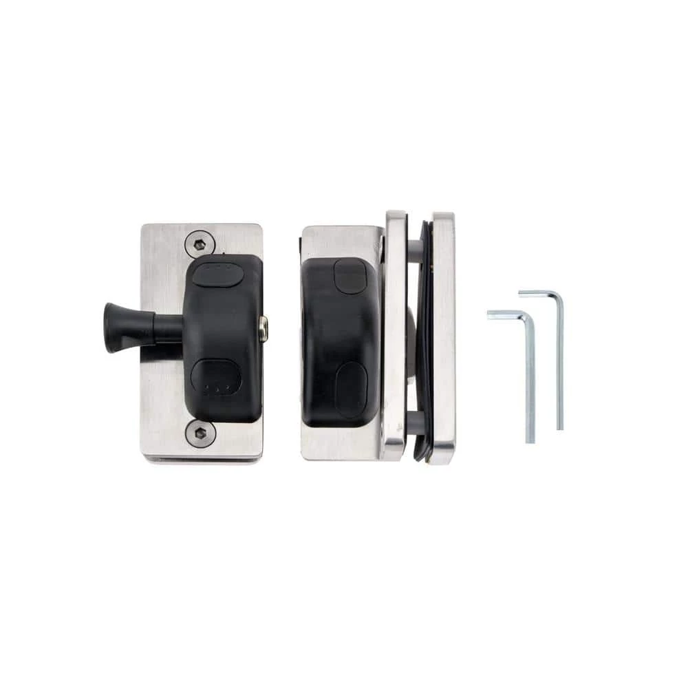 Richelieu Hardware 90° Stainless Steel Glass-to-Glass Magnetic Safety Pool Gate Latch 5 Richelieu Hardware 90° Stainless Steel Glass-to-Glass Magnetic Safety Pool Gate Latch - Image 3