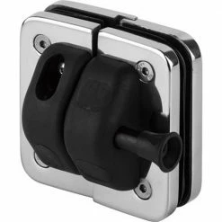 Richelieu Hardware 180° Stainless Steel Glass-to-Glass Magnetic Safety Pool Gate Latch