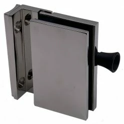 Richelieu Hardware 90° Polished Stainless Steel Round Post-to-Glass Magnetic Pool Gate Latch -Copper Creek Shop richelieu hardware fence gate latches slide bolts pglrdpg171 1f 1000