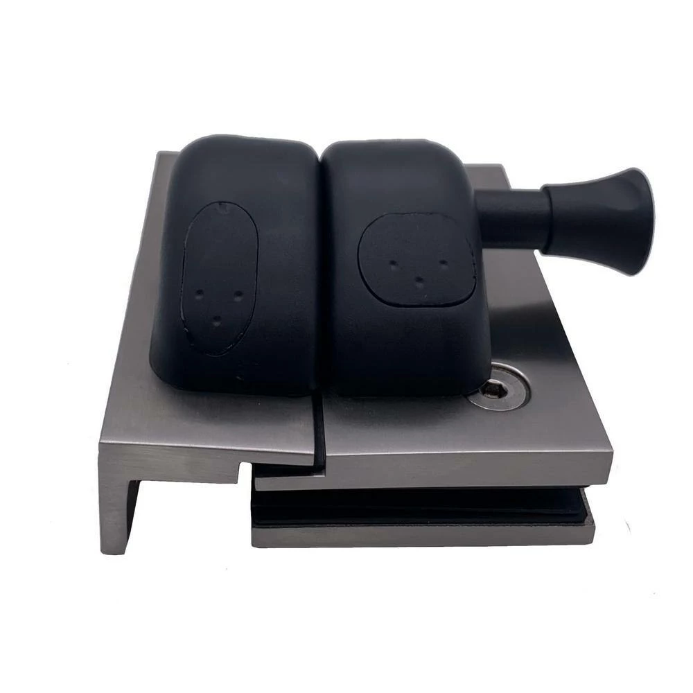 Richelieu Hardware 90° Stainless Steel Post-to-Glass/Wall-to-Glass Magnetic Pool Gate Latch 4 Richelieu Hardware 90° Stainless Steel Post-to-Glass/Wall-to-Glass Magnetic Pool Gate Latch - Image 2