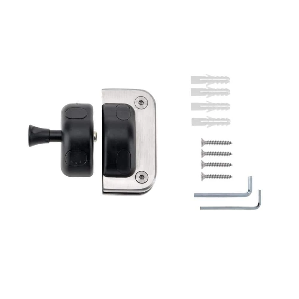 Richelieu Hardware Stainless Steel Glass-to-Wall/Glass-to-Post Magnetic Safety Pool Gate Latch 5 Richelieu Hardware Stainless Steel Glass-to-Wall/Glass-to-Post Magnetic Safety Pool Gate Latch - Image 3